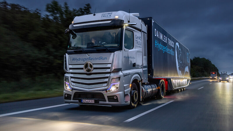 GenH2, Wasserstoff-Lkw, Mercedes-Benz, Daimler, Wasserstoff